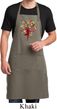 Yoga Foliage Tree Pose Mens Full Length Apron with Pockets