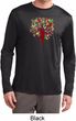 Yoga Foliage Tree Pose Mens Moisture Wicking Long Sleeve Shirt