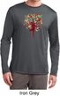 Yoga Foliage Tree Pose Mens Moisture Wicking Long Sleeve Shirt