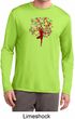 Yoga Foliage Tree Pose Mens Moisture Wicking Long Sleeve Shirt