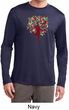 Yoga Foliage Tree Pose Mens Moisture Wicking Long Sleeve Shirt