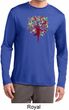 Yoga Foliage Tree Pose Mens Moisture Wicking Long Sleeve Shirt
