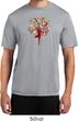 Yoga Foliage Tree Pose Mens Moisture Wicking Shirt