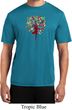 Yoga Foliage Tree Pose Mens Moisture Wicking Shirt