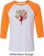 Yoga Foliage Tree Pose Mens Raglan Shirt