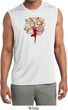 Yoga Foliage Tree Pose Mens Sleeveless Moisture Wicking Shirt