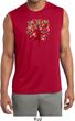 Yoga Foliage Tree Pose Mens Sleeveless Moisture Wicking Shirt