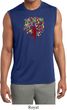 Yoga Foliage Tree Pose Mens Sleeveless Moisture Wicking Shirt