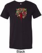 Yoga Foliage Tree Pose Mens Tri Blend Crewneck Shirt