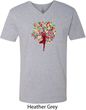 Yoga Foliage Tree Pose Mens V-Neck Shirt