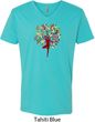 Yoga Foliage Tree Pose Mens V-Neck Shirt