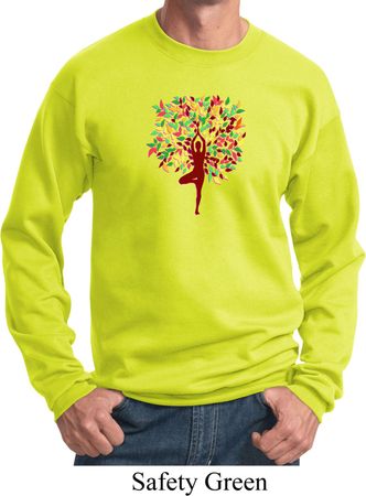 Yoga Foliage Tree Pose Sweatshirt