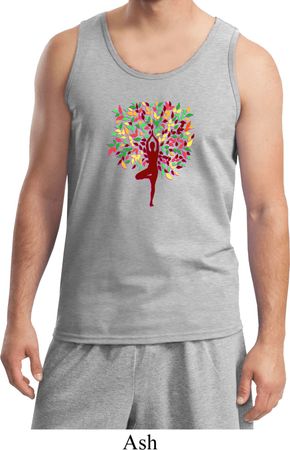 Yoga Foliage Tree Pose Tank Top