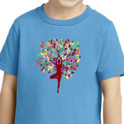 Yoga Foliage Tree Pose Toddler Shirt