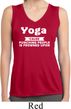 Yoga Funny Saying Ladies Sleeveless Moisture Wicking Shirt