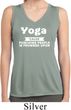 Yoga Funny Saying Ladies Sleeveless Moisture Wicking Shirt