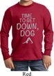Yoga Get Down Dog Kids Long Sleeve Shirt