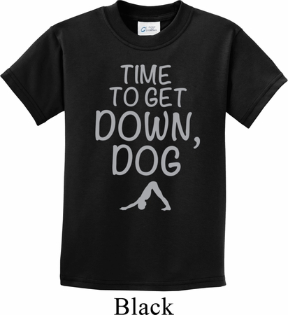 Yoga Get Down Dog Kids Shirt