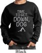 Yoga Get Down Dog Kids Sweatshirt