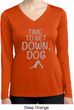 Yoga Get Down Dog Ladies Dry Wicking Long Sleeve Shirt