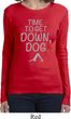 Yoga Get Down Dog Ladies Long Sleeve Shirt