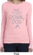 Yoga Get Down Dog Ladies Long Sleeve Shirt