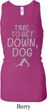 Yoga Get Down Dog Ladies Longer Length Racerback Tank Top