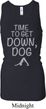Yoga Get Down Dog Ladies Longer Length Racerback Tank Top