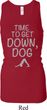 Yoga Get Down Dog Ladies Longer Length Racerback Tank Top