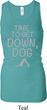 Yoga Get Down Dog Ladies Longer Length Racerback Tank Top