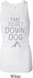 Yoga Get Down Dog Ladies Longer Length Racerback Tank Top