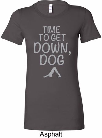 Yoga Get Down Dog Ladies Longer Length Shirt