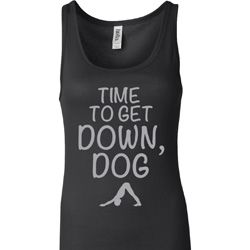 Yoga Get Down Dog Ladies Longer Length Tank Top