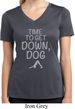 Yoga Get Down Dog Ladies Moisture Wicking V-neck Shirt