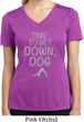 Yoga Get Down Dog Ladies Moisture Wicking V-neck Shirt