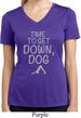 Yoga Get Down Dog Ladies Moisture Wicking V-neck Shirt