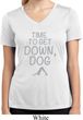 Yoga Get Down Dog Ladies Moisture Wicking V-neck Shirt