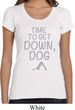 Yoga Get Down Dog Ladies Scoop Neck Shirt