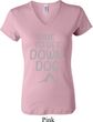 Yoga Get Down Dog Ladies V-neck Shirt