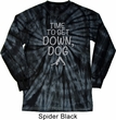 Yoga Get Down Dog Long Sleeve Tie Dye Shirt