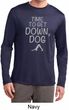 Yoga Get Down Dog Mens Dry Wicking Long Sleeve Shirt