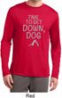 Yoga Get Down Dog Mens Dry Wicking Long Sleeve Shirt