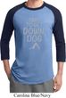 Yoga Get Down Dog Mens Raglan Shirt
