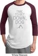 Yoga Get Down Dog Mens Raglan Shirt