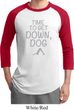 Yoga Get Down Dog Mens Raglan Shirt