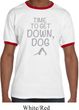 Yoga Get Down Dog Mens Ringer Shirt