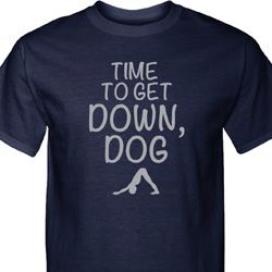 Yoga Get Down Dog Mens Tall Shirt