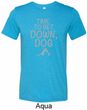 Yoga Get Down Dog Mens Tri Blend Crewneck Shirt
