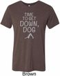 Yoga Get Down Dog Mens Tri Blend Crewneck Shirt