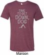 Yoga Get Down Dog Mens Tri Blend Crewneck Shirt